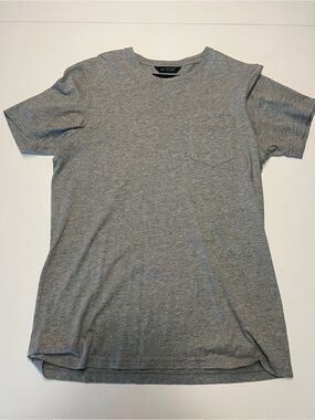 Wings + Horns Heather Grey Short Sleeve Pocket Tee
